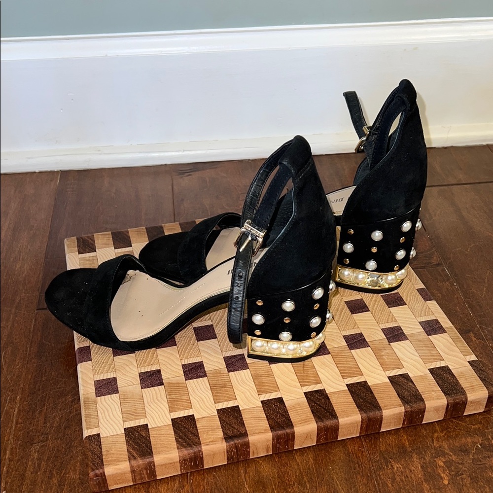 Gianni Bini Black Women's Heels Sz 8 - Picture 5 of 12